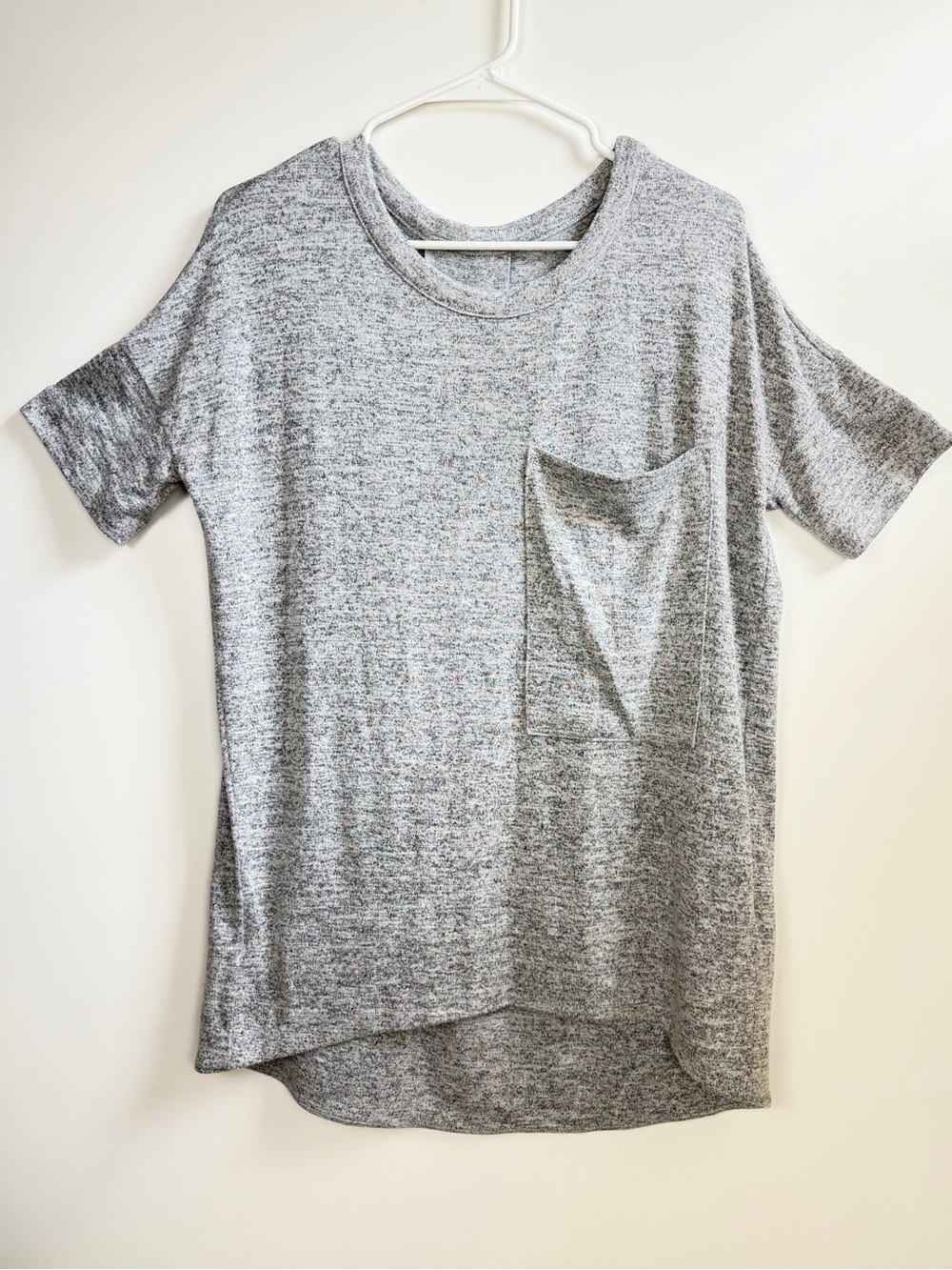 rag & bone/JEAN Marled Pocket Tee Gray Size Small - Picture 3 of 13
